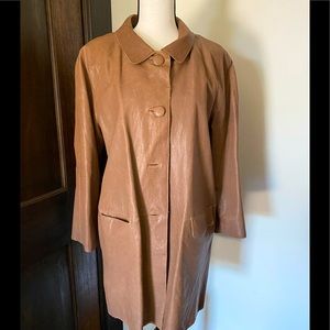 Kate Spade New York Lamb Leather Trench Coat